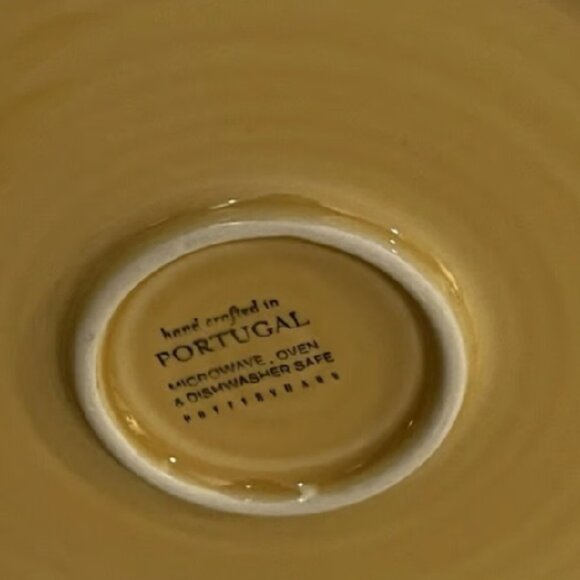 NEW 12" Pottery Barn Gabriella Low Serving Bowl | NWOT GOLD Round Stoneware Bowl - Picture 5 of 6